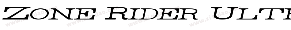 Zone Rider Ultra Expanded字体转换